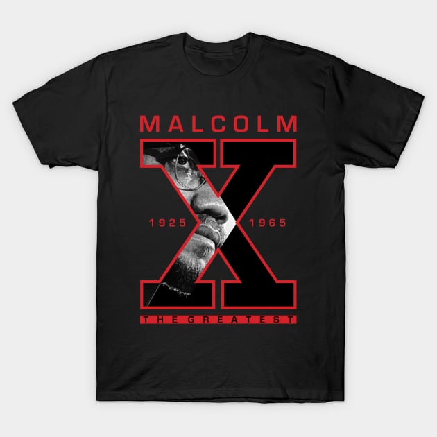 Malcolm X My Black Heroes T-Shirt by ZUNAIRA